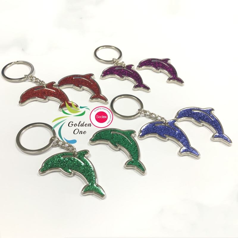 Hot Selling Nickel Plated Custom Square Zinc Alloy Blank Spinner sublimation metal keychain with spinning