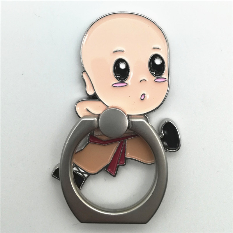 Custom Logo Rotation Metal Soft Enamel Phone Ring Holder