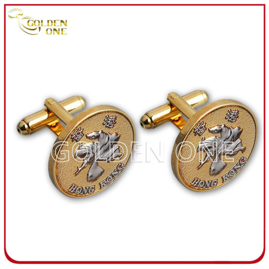 Hot Sale Personalised Shiny Silver Gold Plated Bulk Button Cover Watch Cufflink Stainless Steel CuffLinks Sets for Wedding
