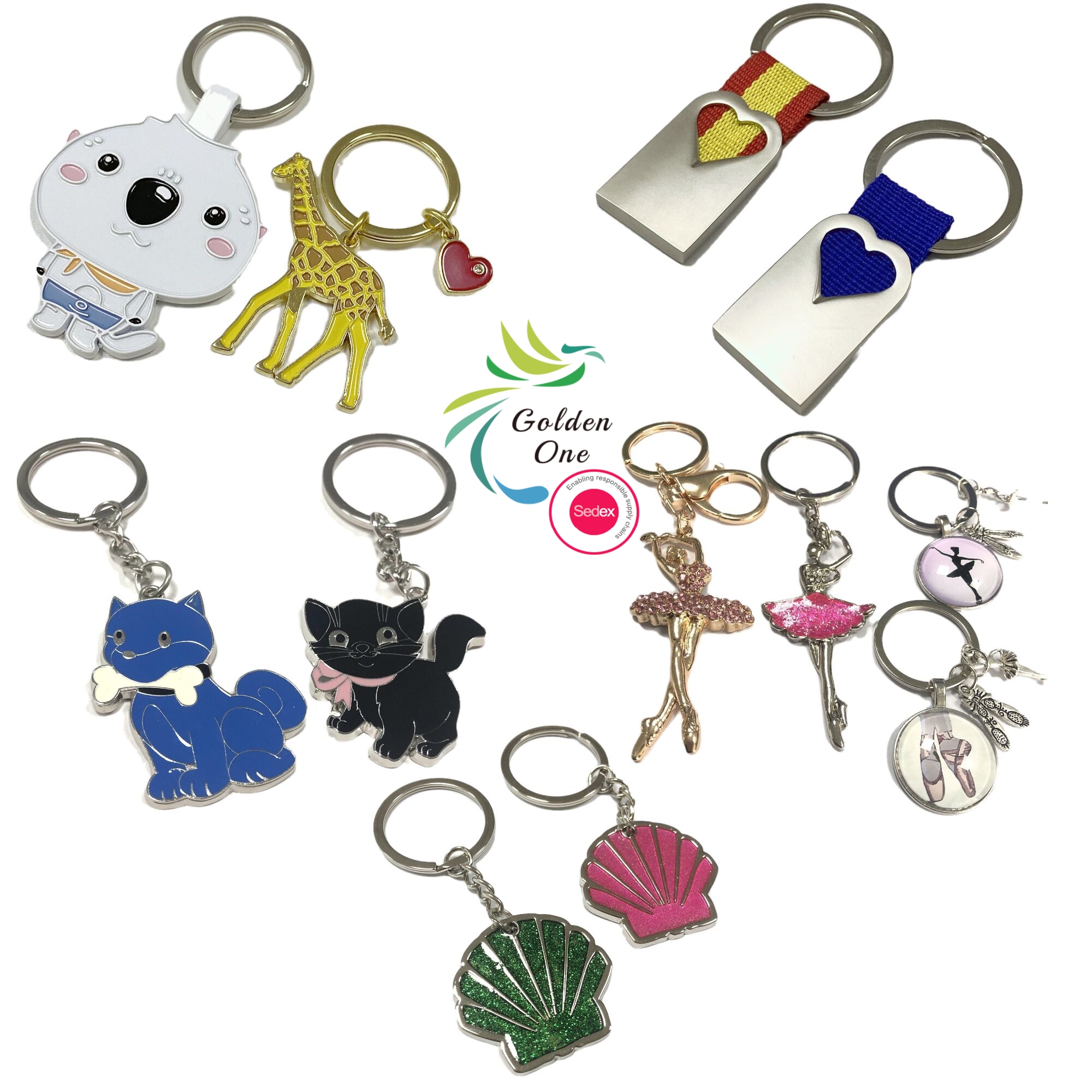 Custom 2D/3D Soft PVC Keychains Rubber Key Chain Your Logo letter Cute Personalized promotional soft pvc logo gift metal keychain