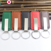 Wholesale Personalized Design Gifts Engraved Name Blank Keyring Manufacturer Car Brand Logo PU Custom Leather metal Keychain
