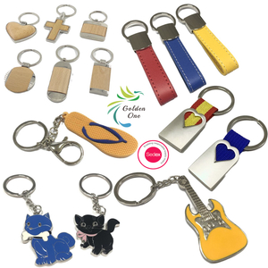 Cheap China Wholesale Fashion PU Leather Metal Keychain Custom Logo Car Keyring Faux Plain Sublimation Luxury metal Keychain