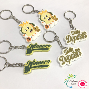 Custom 2D/3D Soft PVC Keychains Rubber Key Chain Your Logo letter Cute Personalized promotional soft pvc logo gift metal keychain