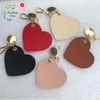 Birthday PU Leather Key Chains Heart Leather Creative Holiday Gift Backpack Pendant Personality Fashion Heart Metal Keychain