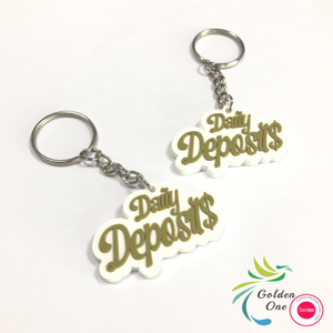 Wholesale 3D Kawaii Cartoon Rubber Pendant Doll PVC Silicon Promotional 2d Silicone Car Letter Cute Cartoon Metal Keychain