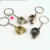 Luxury Key Accessories Cool 3D Car Parts Turbocharger Turbo Whistle creative car pendant accessories metal Keychain