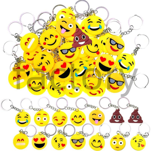 Emoji Mini Camera Hamburger Cute Dinosaur Sneaker New Decorations Emotion Decorations Birthday Party Metal Keychain