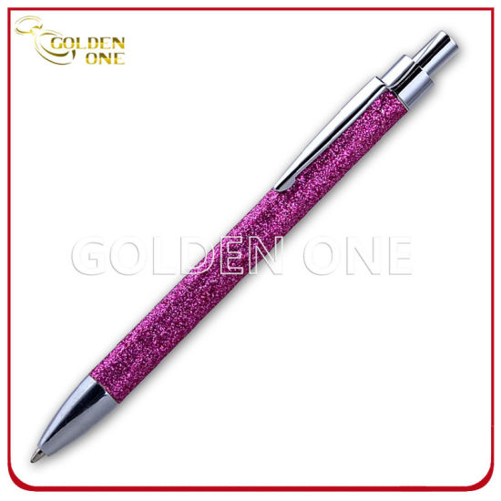 Advertising Promotional Click Ball Pen with Rubber Handle