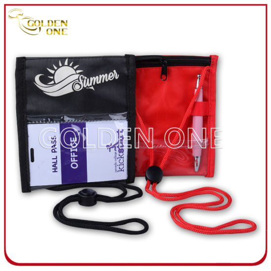 Hot Selling Superior Polyester Badge Holder with Lanyard