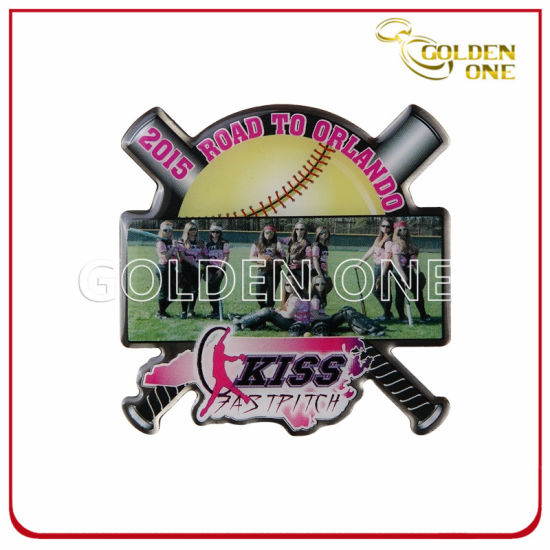 Customized Design Full Color Printed Aluminium Lapel Pin