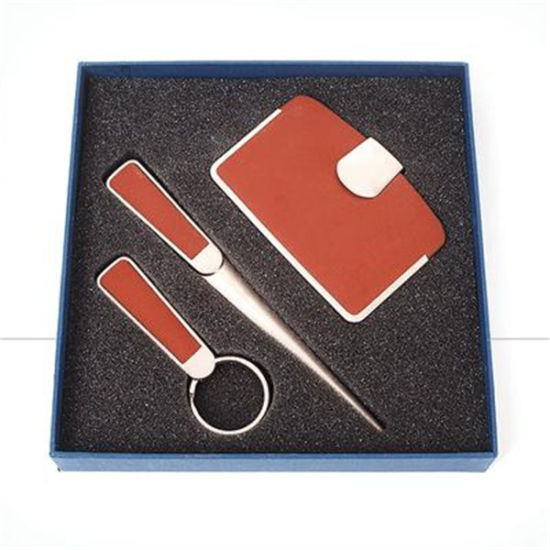 High Quality PU Leather Pen & Card Holder Gift Set