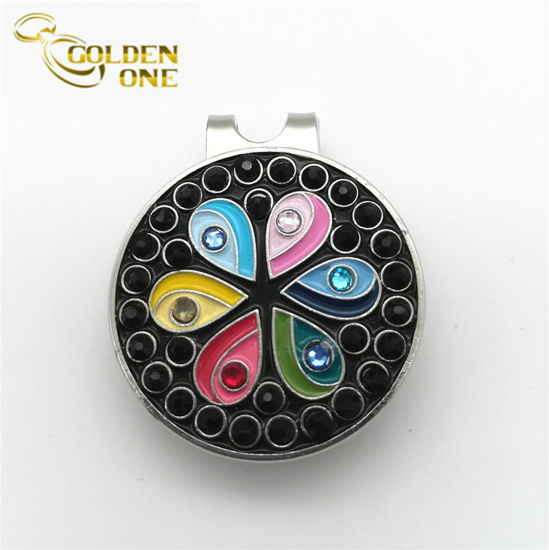 High Quality Custom Souvenir Golf Hat Clip with Ball Marker
