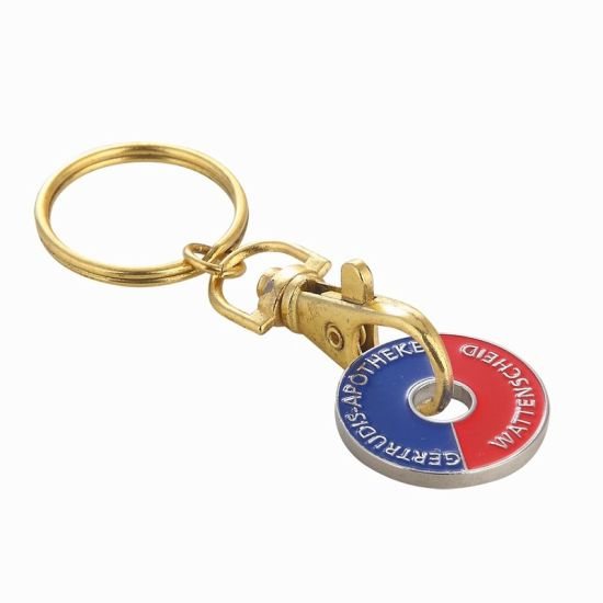 Personalized Pirate Metal Trolley Coin Holder Key Chain
