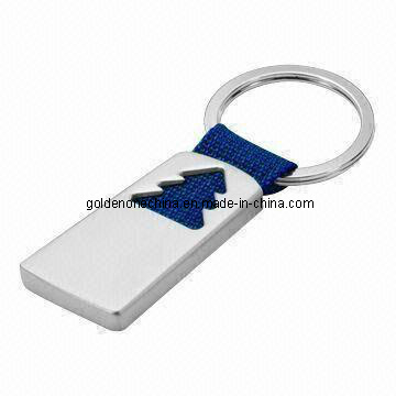 Promotion Custom House Shape Spinning Metal Keychain