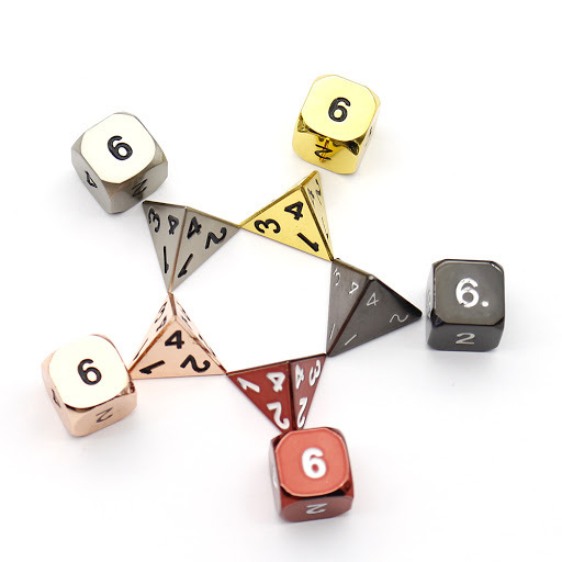 Hot Sales High Quality Die Casting Enamel Color Metal Dice for Game