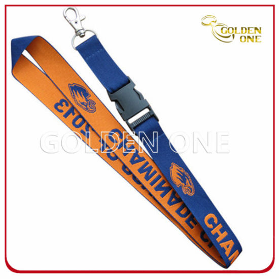 Promotion Gift Customized Sublimation Printed Polyester Lanyard with Safety Buckle
