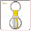 Printable Round Shape Spinning Metal Promotional Key Chain