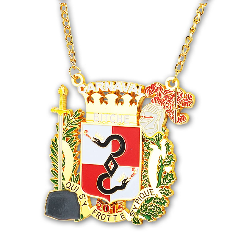 Celebration Event Medal with Glossy Finish and Ribbon Slot for Party Favors and Festive Occasions in Velvet Pouch