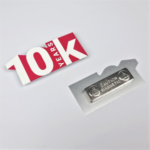 Customizable Nameplates Made of Aluminum Alloy with Printed Graphics, Featuring A Nut-fastening Mechanism. Suitable for Industrial Applications And Manufacturing Facilities