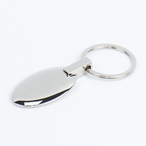Elegant Gift-Ready Blank Keychain with Metal Circle Attachment, Customized by Printing or Black Laser, Individually Packed in Paper Box for Corporate Gifts