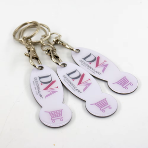 Stainless Steel 1 Euro Coin Keychain with Metal Buckle Features Standard Printed Resin-coated Design Logo Ideal for Retail Souvenirs