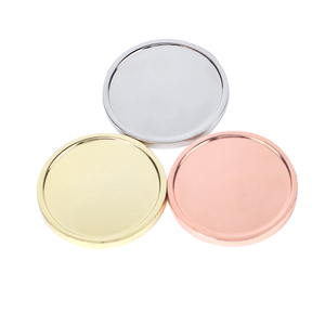 Blank Plain Custom Coin with Iron Material Flat Edge and OPP Bag for Personalization and DIY Design Projects