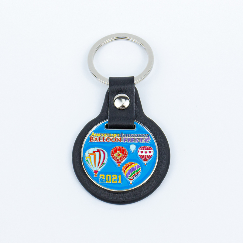 3D Enamel Balloon Theme Zinc Alloy Keychain, Colorful Printed Metal Key Ring Holder for Festival Souvenirs and Party Favors