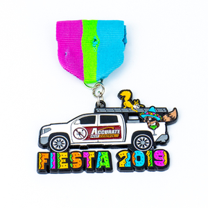 Carnival Honor Medal Black Nickel Hard Enamel Polished Finish Wooden Display Case Included Ideal for Carnival and Festival Promotional Awards