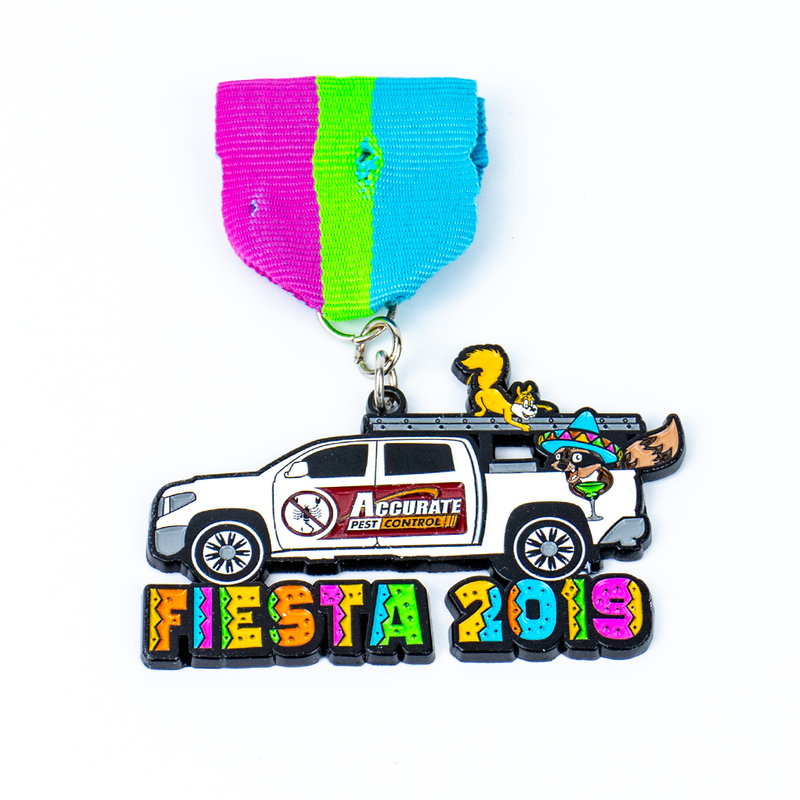 Carnival Honor Medal Black Nickel Hard Enamel Polished Finish Wooden Display Case Included Ideal for Carnival and Festival Promotional Awards