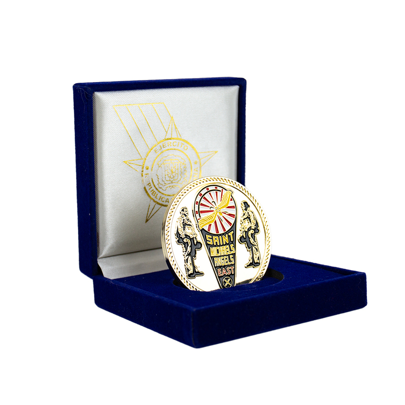 Enamel Color Sport Parachute Club Challenge Coin with Epoxy Coating, Customized Skydiving Collectible Coin for Club Membership Gift and Sport Event Award