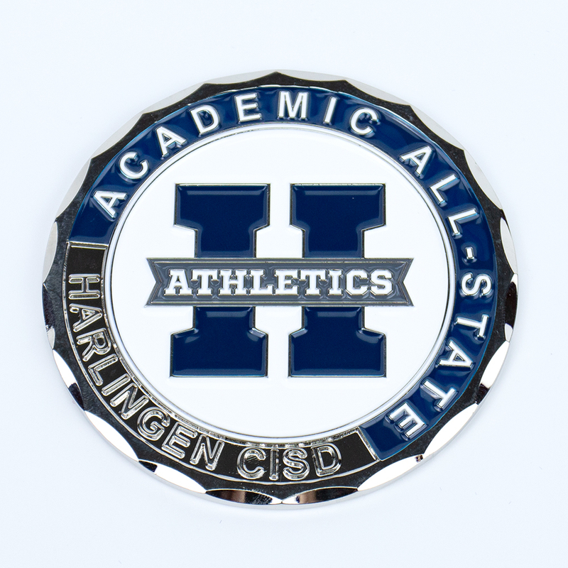 Academic & Athletic Commemorative School District Challenge Coin with Vitreous Enamel Fill, Student Achievement Recognition Coin for Campus Awards and Educational Milestone Celebrations