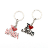 mom sublimation keychain blanks sublimation cut out fashion color keyrings for mother's day gifts