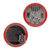 Global Peacekeeping & Combat Deployment Service Record Challenge Coin with Laser-Etched Mission Timeline and Brushed Alloy Finish, International Military Service Commemorative for Veteran Archives and