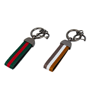 2025 Luxury Custom Leather Keychain with Hot Stamping Logo for Car Keys & Business Gifts