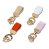 Mini Leather Keychain with Engraved Name Gift Box Packaging Anniversary Gifts