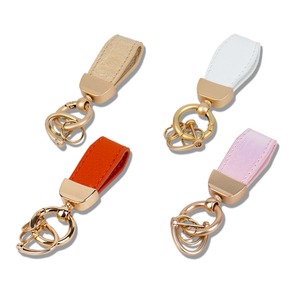 Mini Leather Keychain with Engraved Name Gift Box Packaging Anniversary Gifts