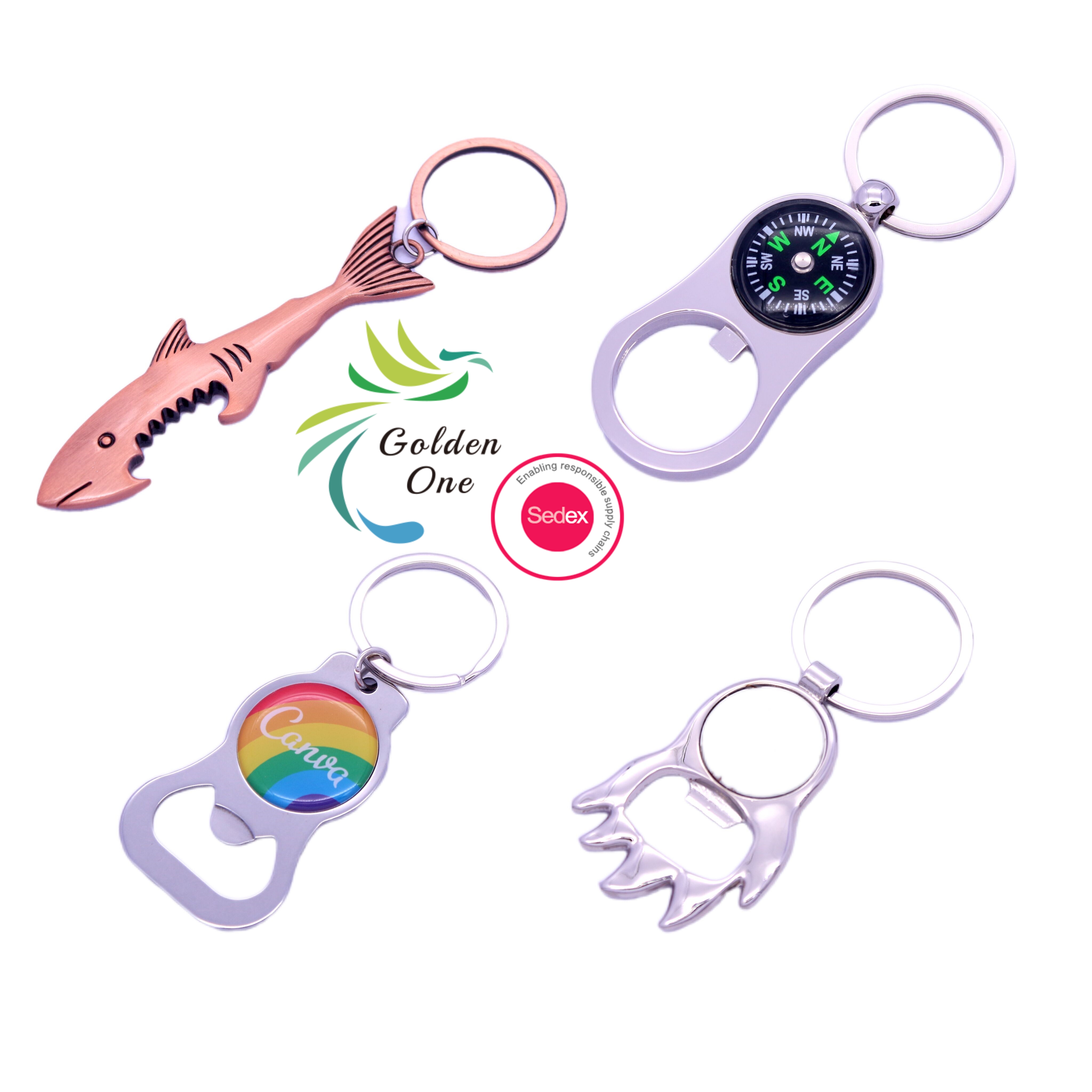 Wholesale blank engraveable metal logo Wine bottle shape can opener key ring sublimation custom beer bottle opener keychain