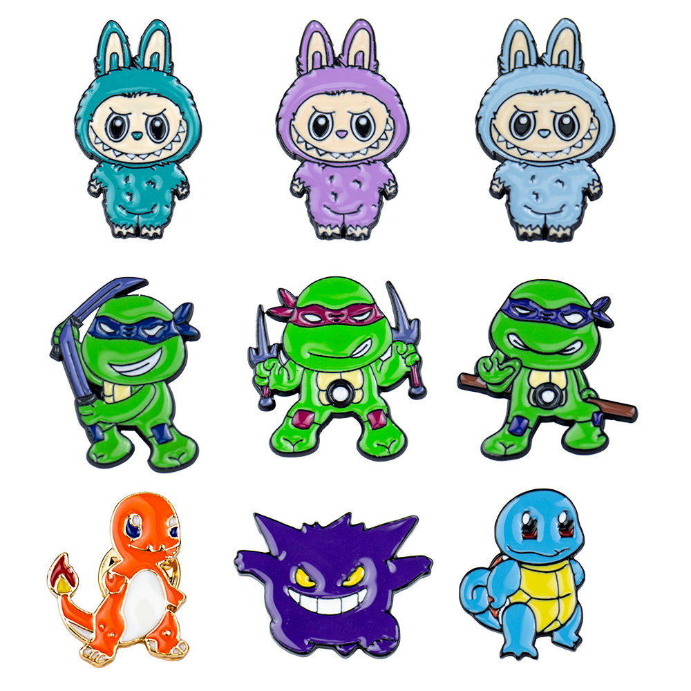 Custom Anime Decorative Rabbit Zinc Alloy Printed PET Custom Badge Pin - Detailed Lapel Pin for Cultural Peripherals