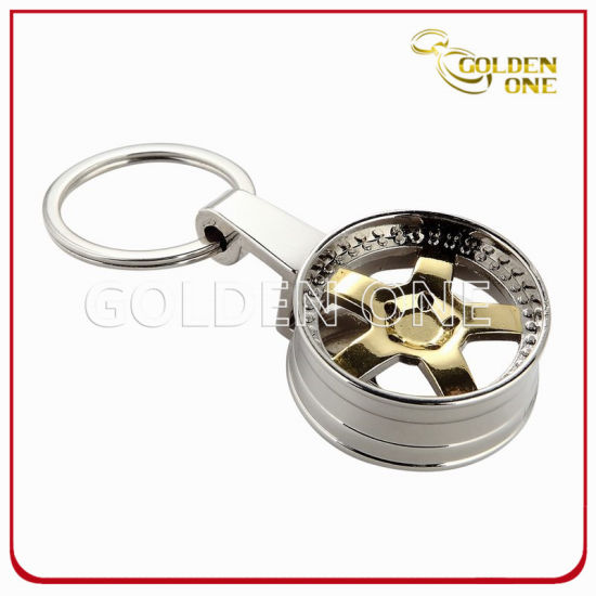 Customized Gear-Change Lever Nickel Plated Metal Keyring