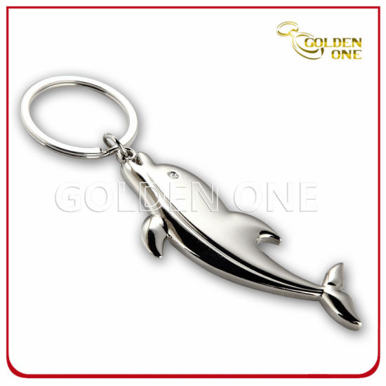 Custom 3D Design Dolphin Metal Key Chain