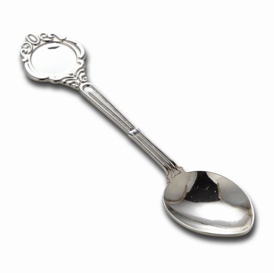 Custom Embossed Soft Enamel Logo Metal Souvenir Spoon