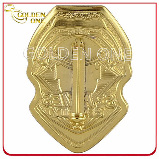 Custom Copper Stamped Gold Finish Military Emblem
