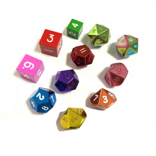 Hot Sales High Quality Die Casting Enamel Color Metal Dice for Game