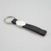 Nickel Plated Steering Wheel Zinc Alloy Key Chain with Compass