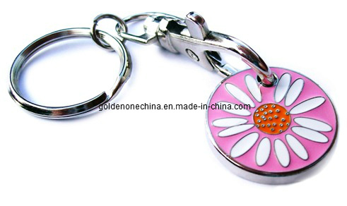 Custom Design Good Process Round Shape Wooden Keychain