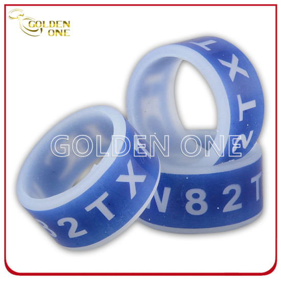 Promotional Gift Eco Friendly Transparent Printed Silicone Finger Ring