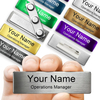 Professional Name Badges, Crafted From Zinc Alloy with Magnetic Attachment, Ideal for Conferences And Service Industry Professionals