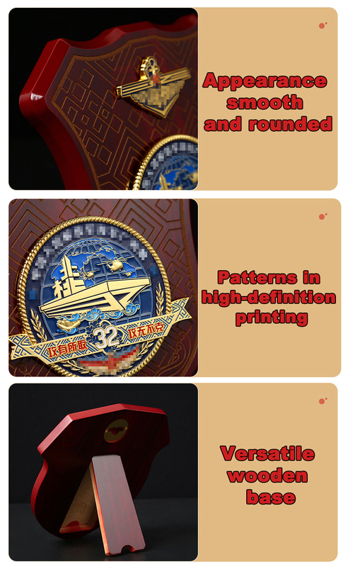 Custom Freemasons Awards Frame Screw Down Holds Certificate Personalized Wooden Shield Award Trophy for Employee Souvenir Gift