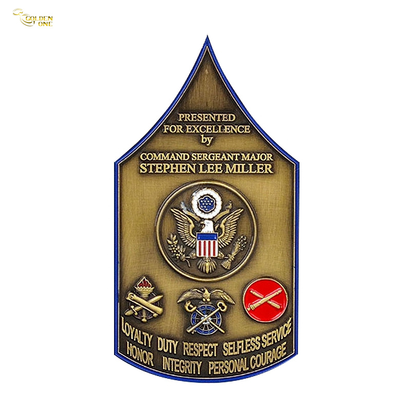 OEM/ODM Custom Challenge Coins Featuring Vintage Brass Craftsmanship And Irregular Edge Design Make The Perfect Commemorative Gift for Corporate Anniversary Celebrations