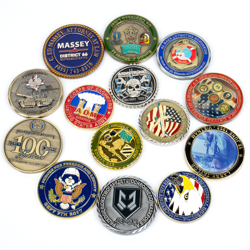 District Representative of Military Ordnance Challenge Coin with Cast Texture Metal Border and 70th Anniversary Star, Authorized Supply Commemorative for Military Procurement Certification and Tool Ex